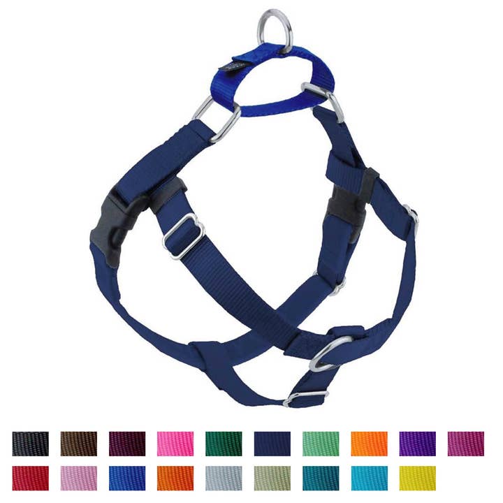 Navy Blue Freedom No-Pull Dog Harness Only for wholesale by 2 Hounds Design