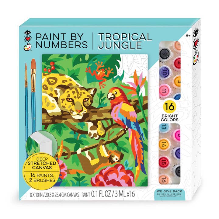 iHeartArt Paint By Numbers Tropical Jungle for wholesale by Bright Stripes