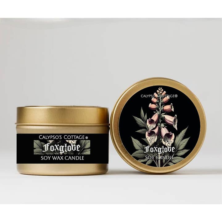 Calypso's Cottage® - Wholesale Travel Candles - Foxglove Soy Tin Candle