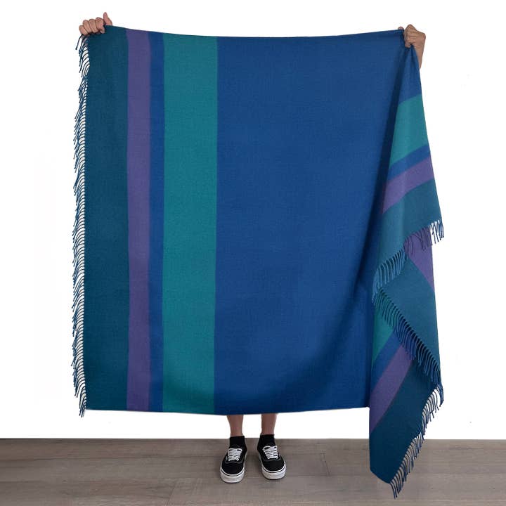 Shupaca Alpaca - Wholesale Throw Blanket - NEW! 100% Baby Alpaca Throw - Adriatic2