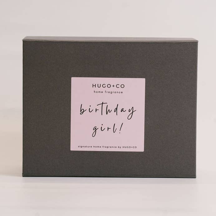 Conjunto de presente de difusor de palheta e vela de aniversariante por atacado de HUGO+CO