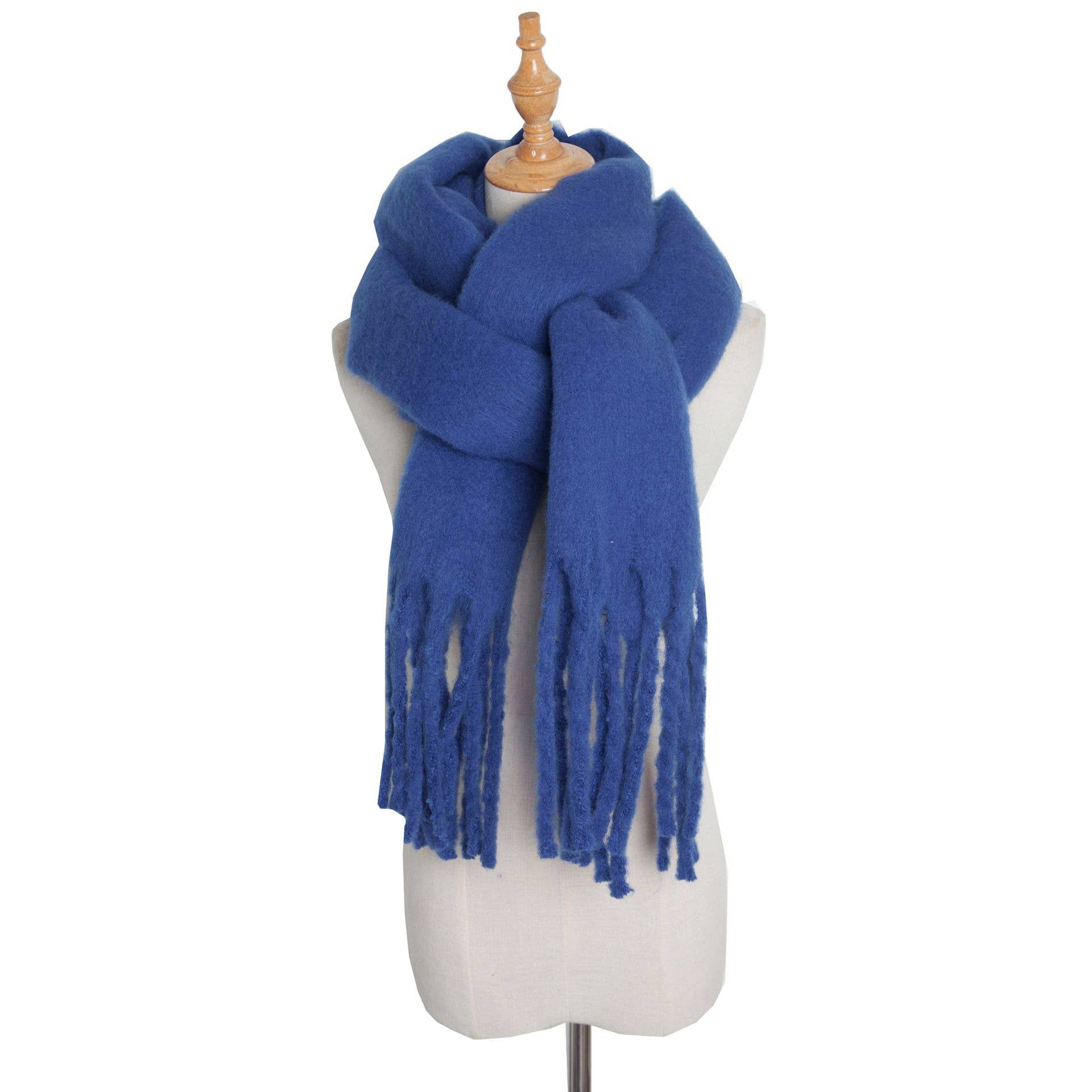 HIDDENBRAND - Wholesale Scarf - Women's - soft cozy classic solid fringe scarf wrap18