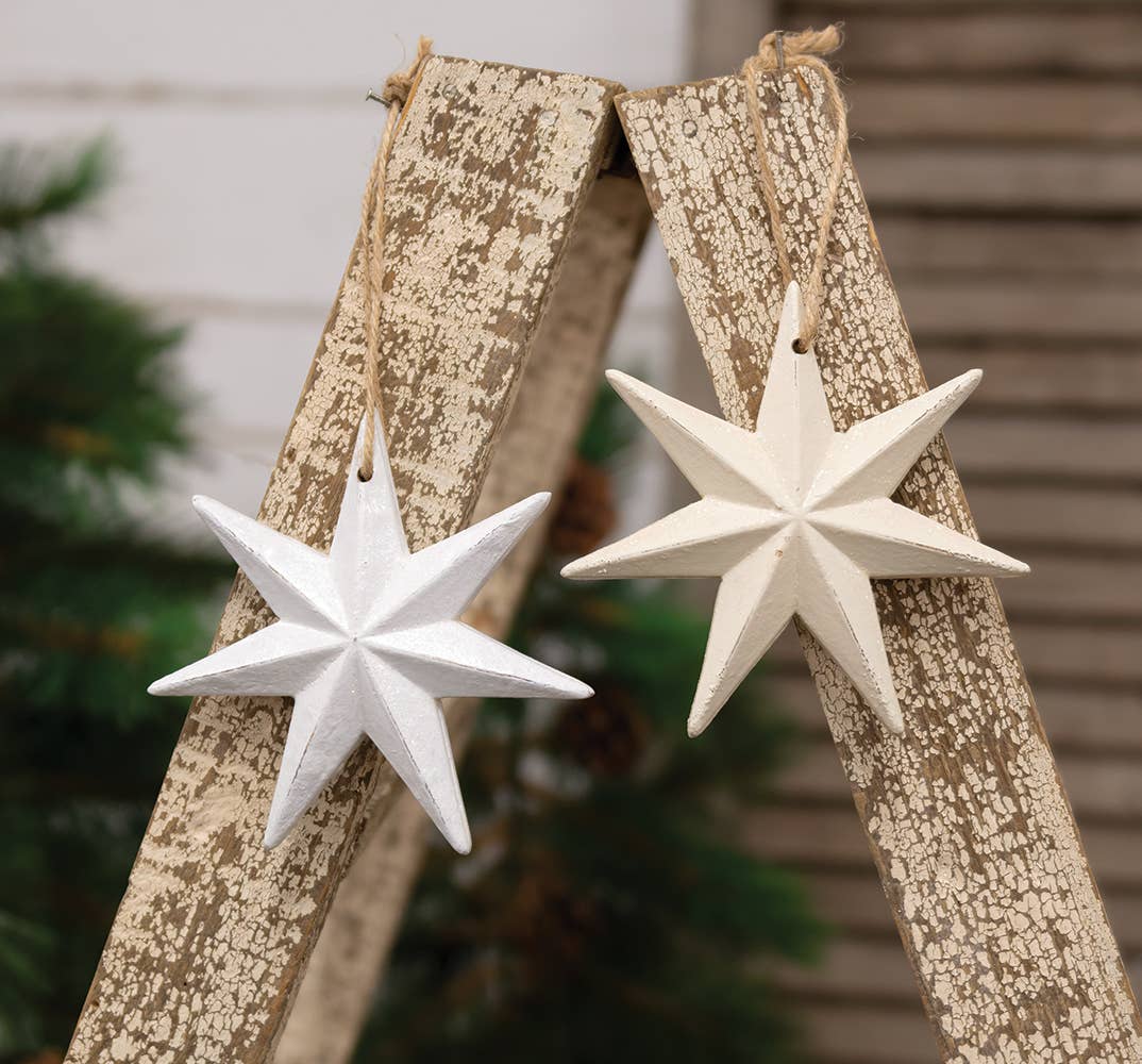 The Hearthside Collection - Wholesale Ornament Set - Wooden Moravian Star Christmas Ornament, 2 Assorted1