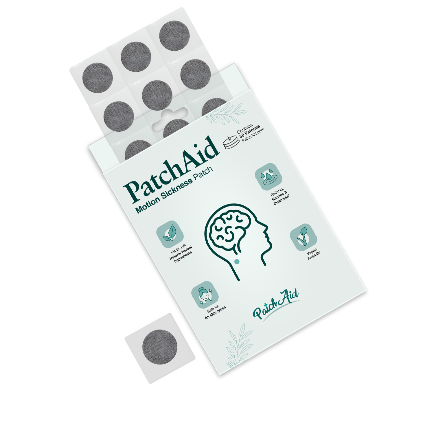 PatchAid – wholesale Oral supplement/vitamin – Motion Sickness Patch – Rapid Relief from Nausea & Dizziness2