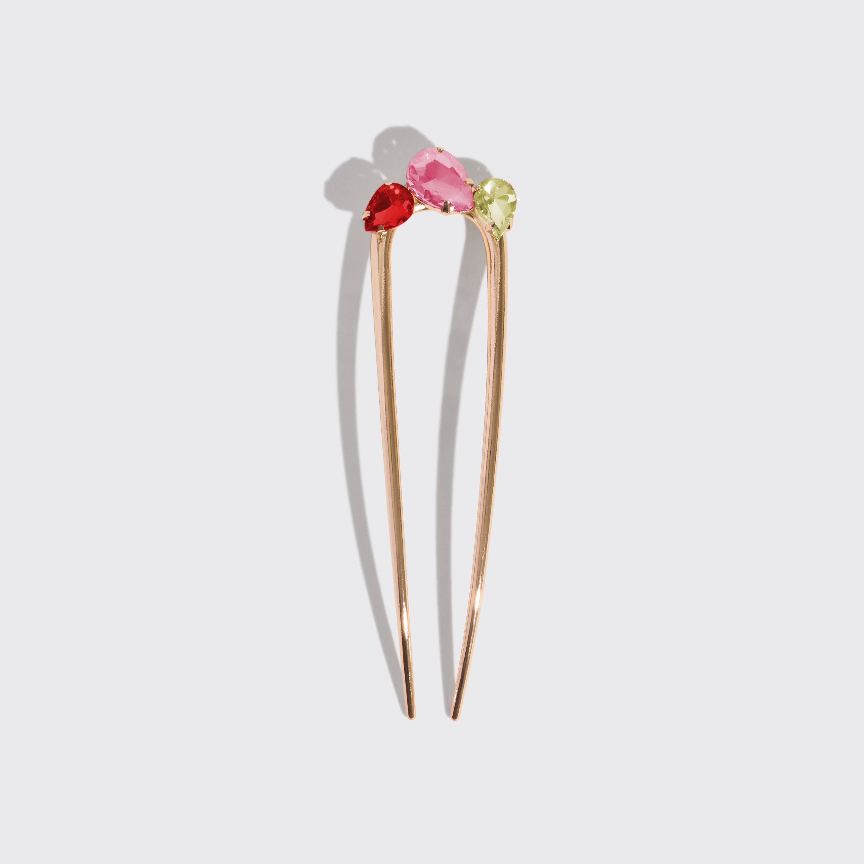 KITSCH - Wholesale Hair Pin - Holiday Gemstone French Hair Pin1