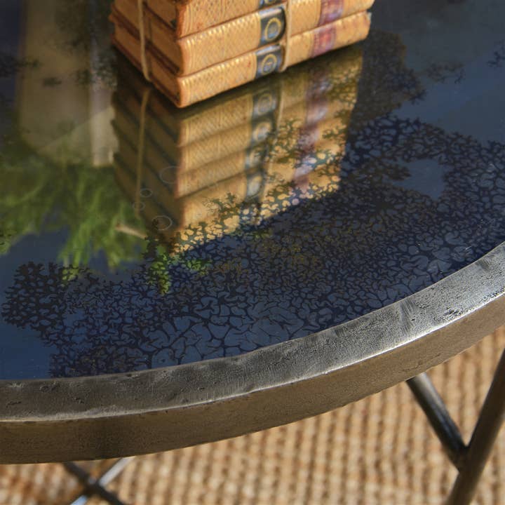 HomArt - Wholesale Side table - Carrefour Mirrored Table - Antique Nickle & Antique Mirror2