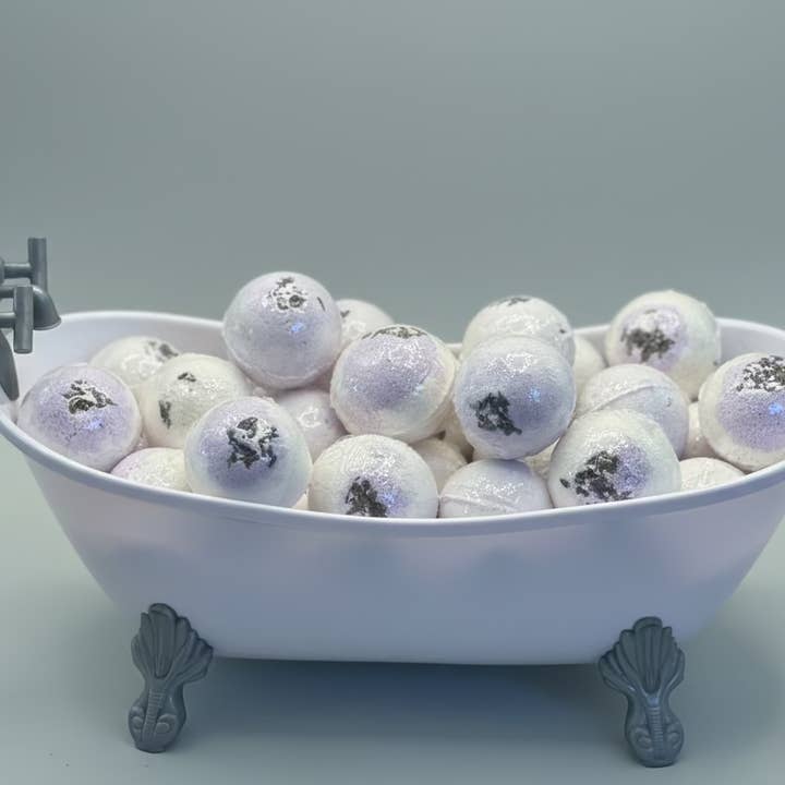 Premium Goat Milk Bath Bombs – Lavender • Set of 3 (2.2 oz each) for wholesale by Etti Soap LLC