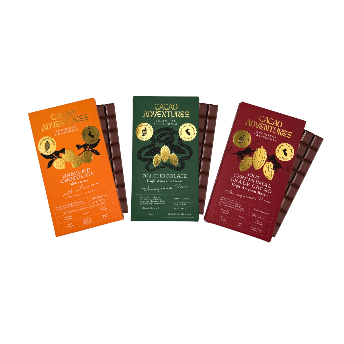 Cacao Adventures – wholesale Chokladkaka – The Collection: En Kakao-upplevelse – 3-pack Gåvoset2