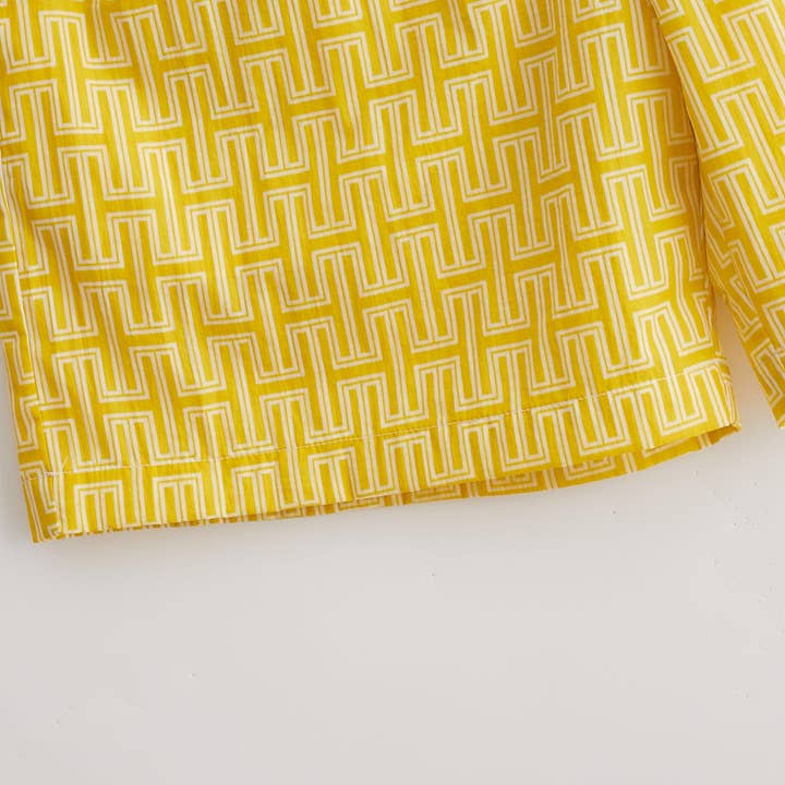 Hugh & Main - Wholesale Shorts - Men's - Yellow Monogram Shorts3