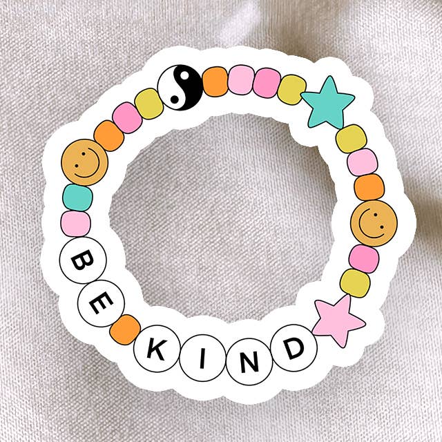 Be Kind Bracelet Sticker for wholesale by amarieacreates