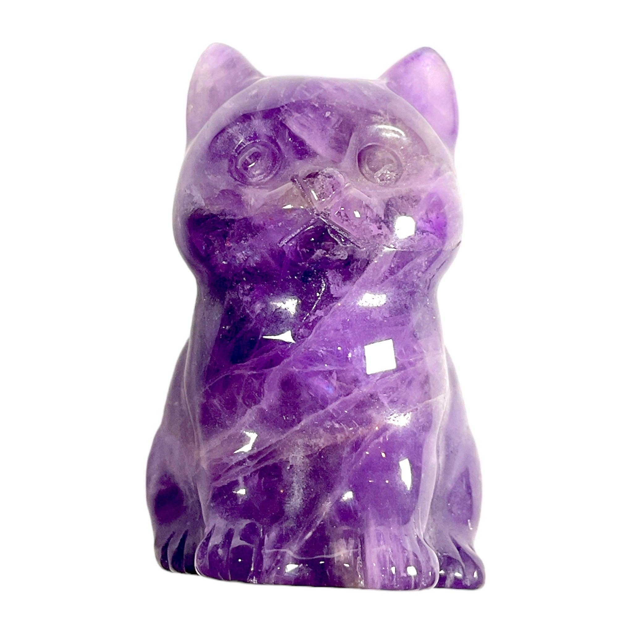 Foliesbijoux - Venta al por mayor Figura decorativa - Figura de gato de amatista0