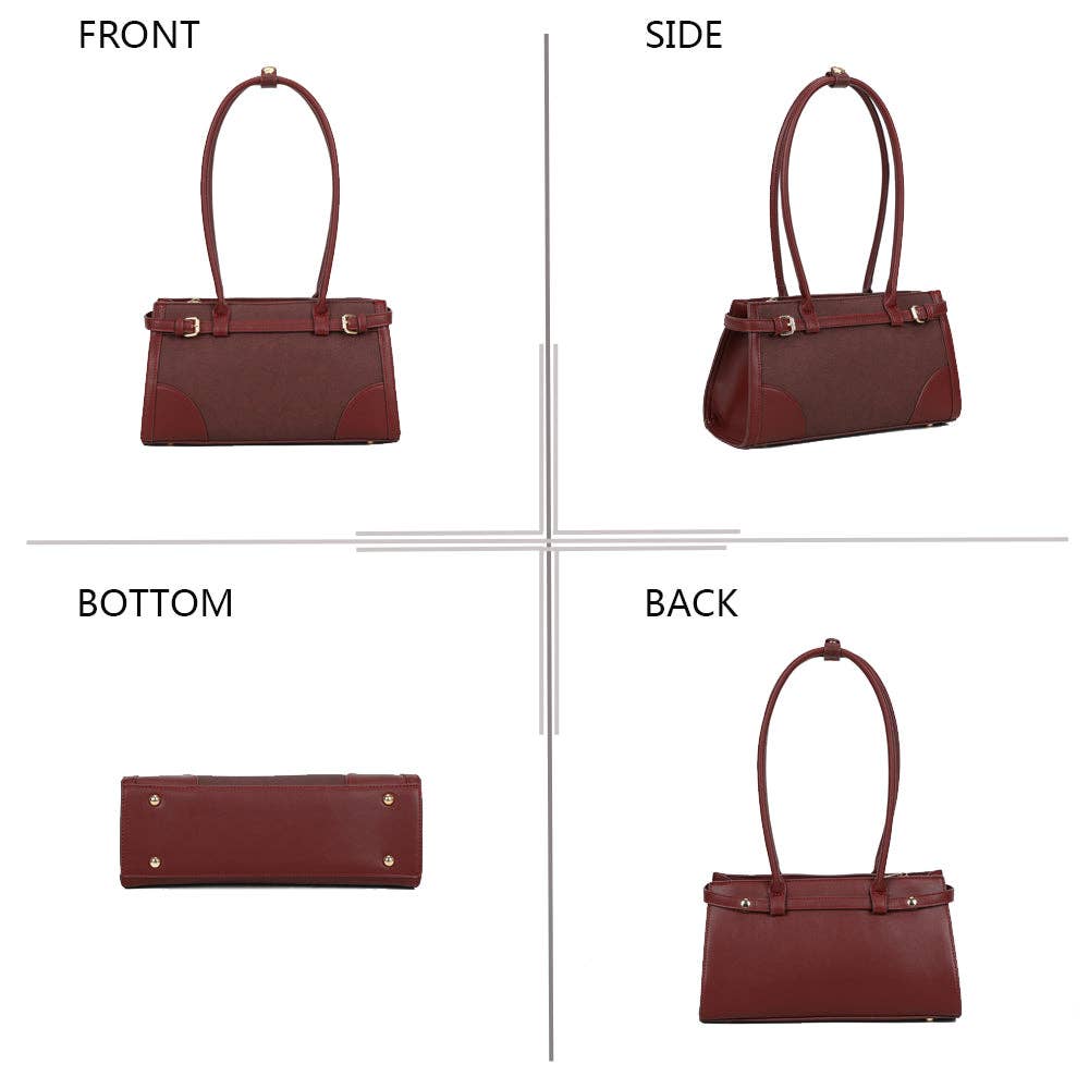 Gallantry – Engroshandel Taske med håndtag – til kvinder – Amarante(KJ-62075)6