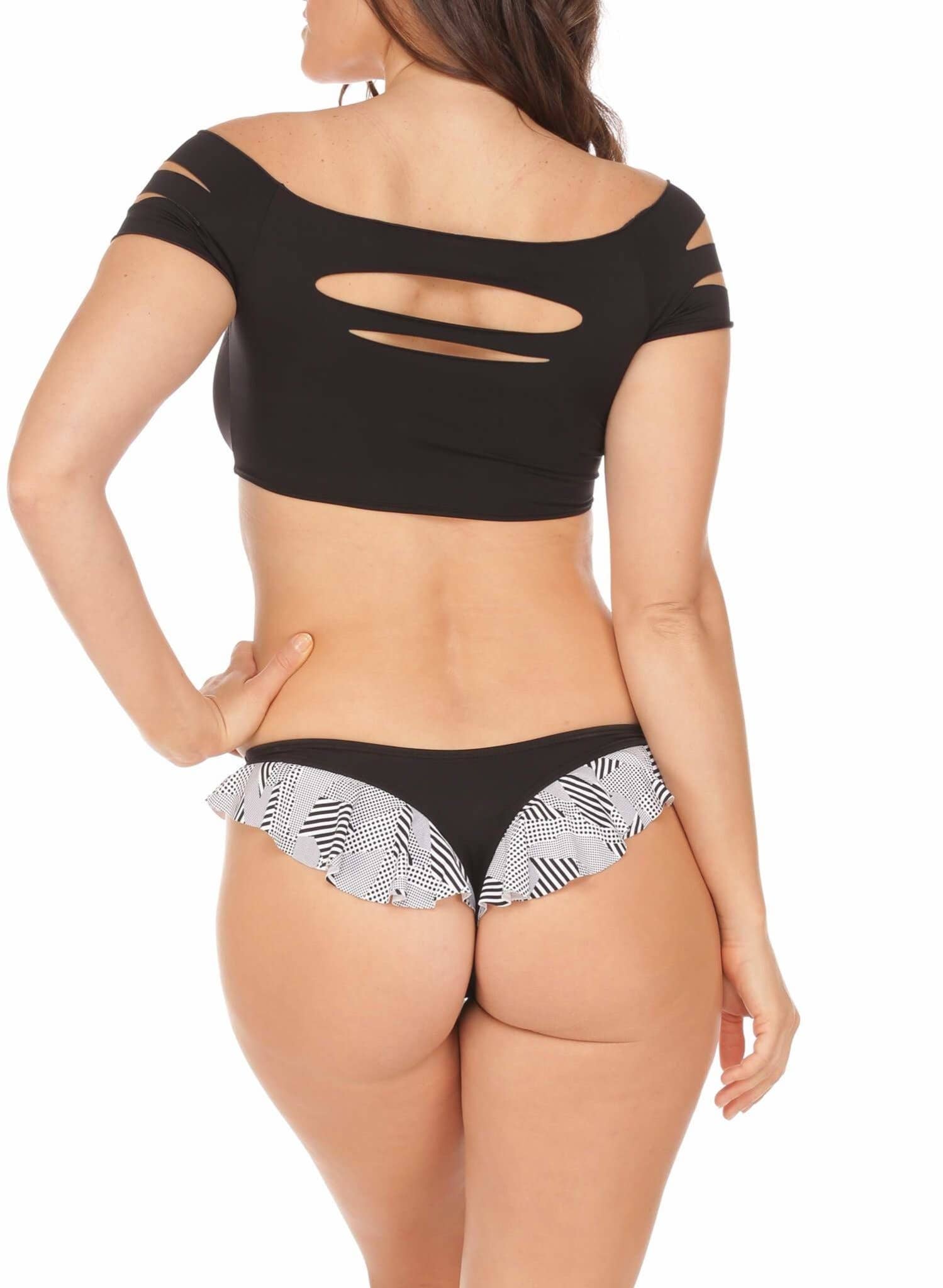 Salty Mermaid - Wholesale Swim Bottoms - Women's - Daring Debbie Bikini Bottom - Black0