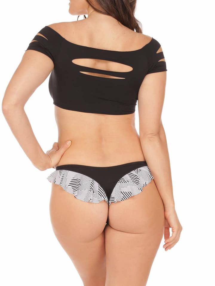 Salty Mermaid - Wholesale Swim Bottoms - Women's - Daring Debbie Bikini Bottom - Black