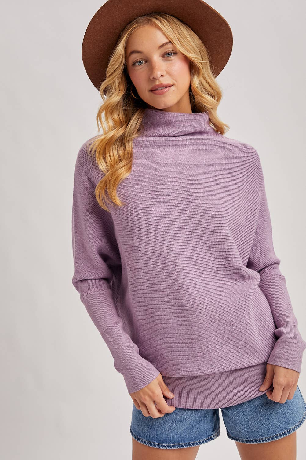 Bluivy - Wholesale Knit Sweater - Women's - SLOUCH NECK DOLMAN SLEEVED PULLOVER12