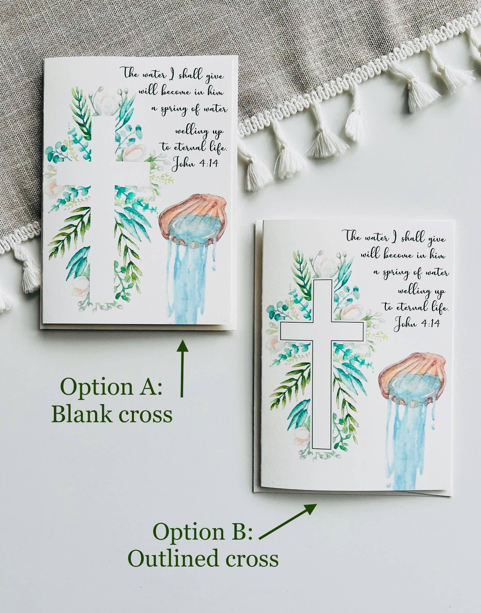 Emilia Rose Artwork LLC - Wholesale Religious Card - Baptism Card0