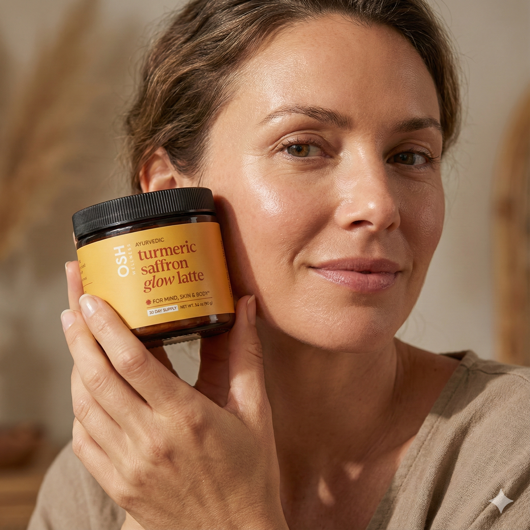 Osh Wellness - Ayurvedic Wellness - Wholesale Powdered Health Drink - Turmeric Saffron Glow Latte3