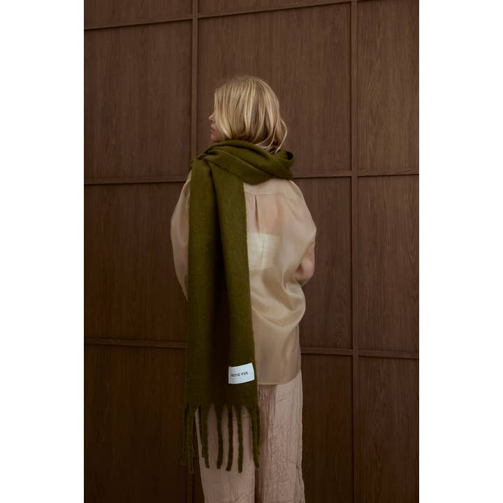 Arctic Fox & Co. - North America - Wholesale Scarf - Women's - The Reykjavik Scarf - 100% Recycled - Sea Kelp - FW25