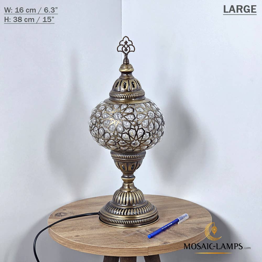 Mosaic Lamps - Wholesale Accent/Desk Lamp - Laser Blown Globe Regular Table Lightings, Desk Lamps, Ottom5