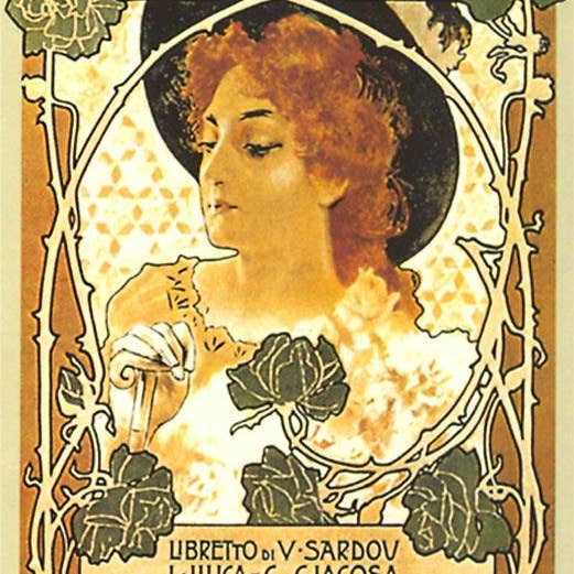Art Print MS-258 Art Nouveau Poster for Tosca for wholesale by Found Image Press