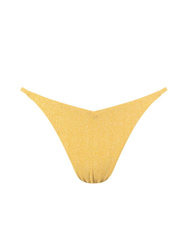 Tanga-Bikinihose - Gelb Chrys Lurex für den Großhandel von Chlamys Varia by MrMiss Studio