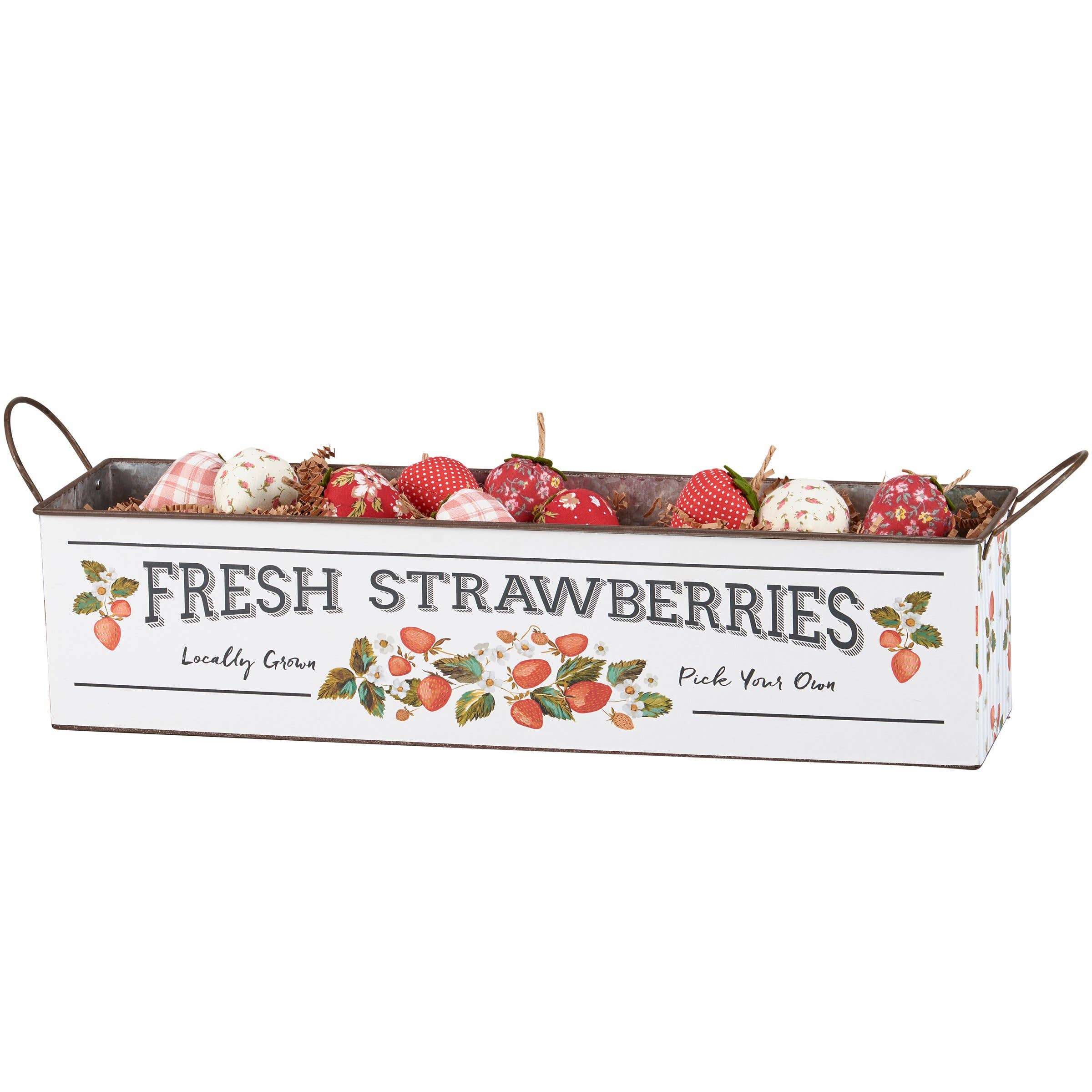 Primitives by Kathy - Wholesale Storage Bin - Fresh Strawberries Bin Set2