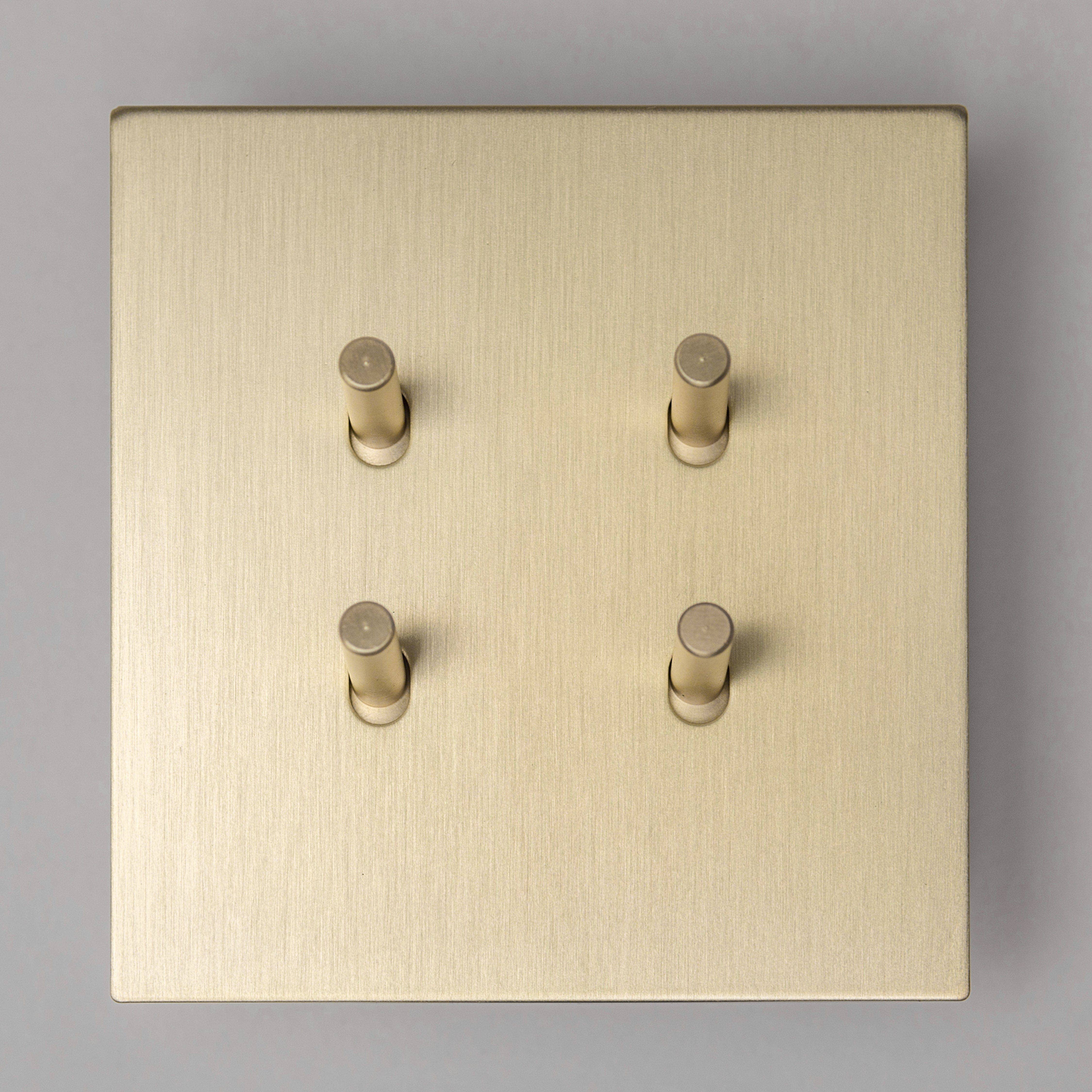 Brass bee – wholesale Light switch cover/plate – Satin Brass Switches and Sockets - J Series15