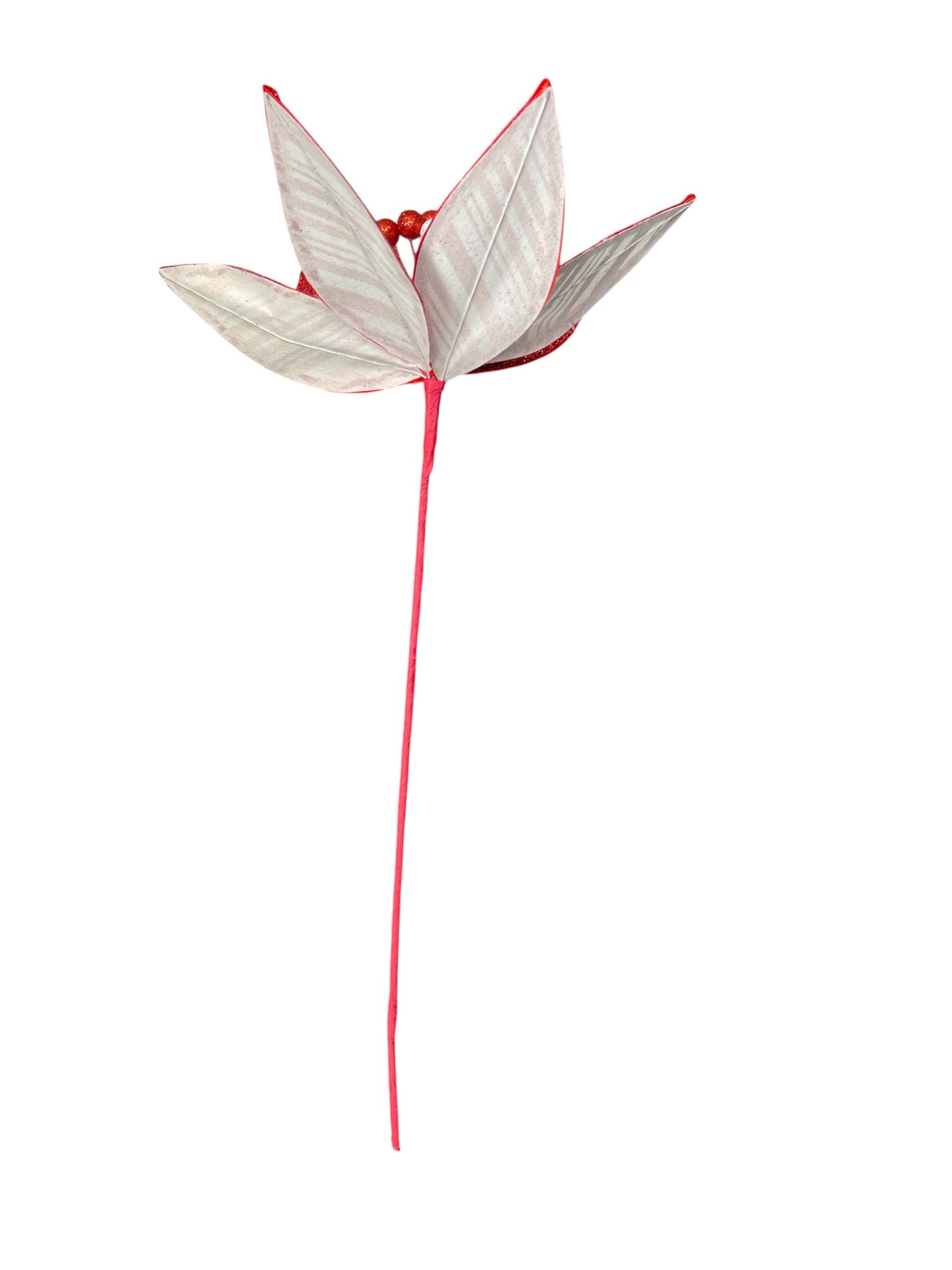 Thompson Wholesale - Wholesale Christmas Decoration - Red & White Sprays & Stems Package -- 41 Piece Set17