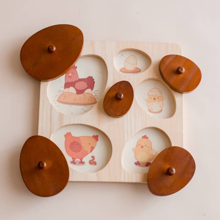 Puzle circular de gallinita para venta al por mayor de Q Toys