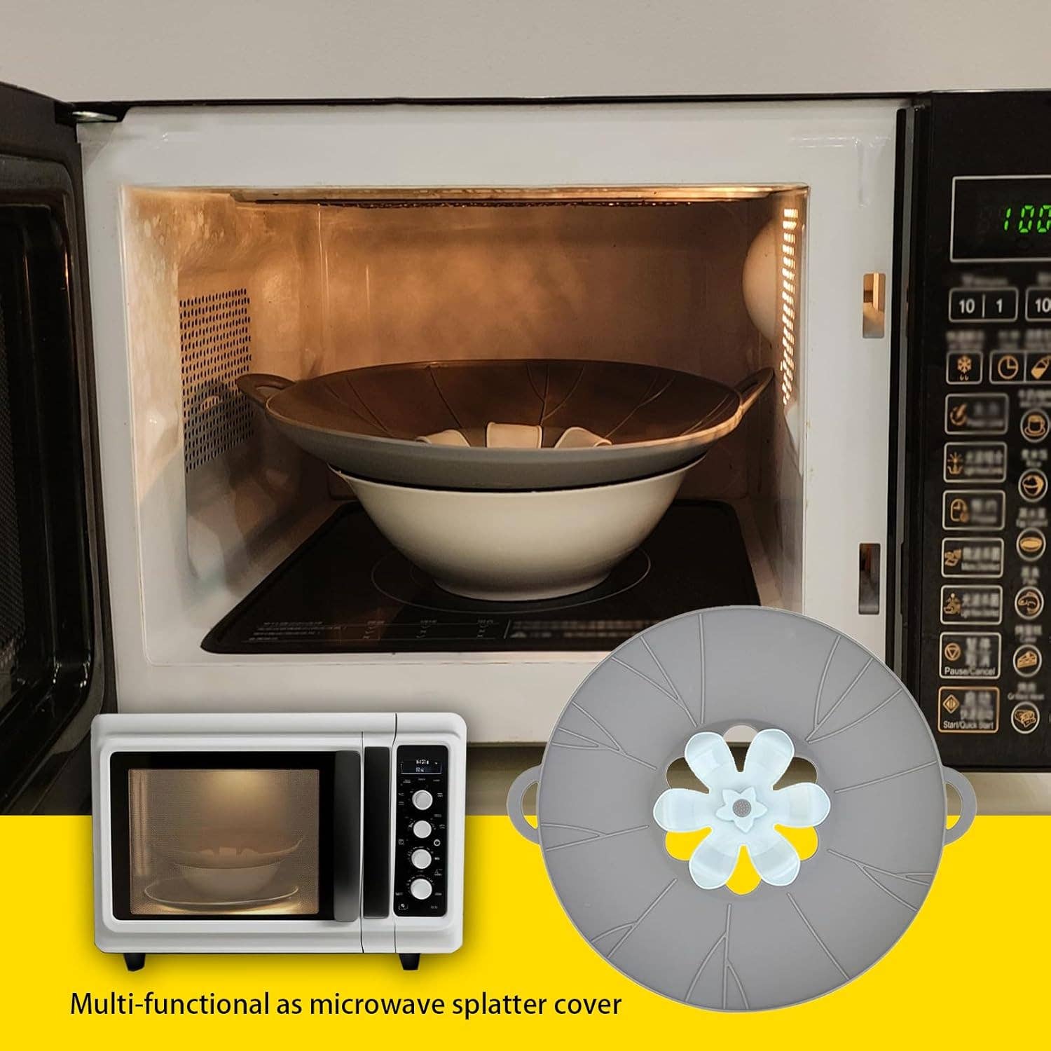 VIGOR - Wholesale Kitchen Tool/Gadget - Boil Over Spill Stopper, Silicone Pot Lid, 10.24" Spill Stop5