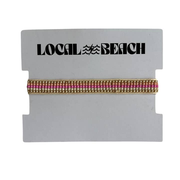 Local Beach Stripe Beaded Bracelet for wholesale by Local Beach