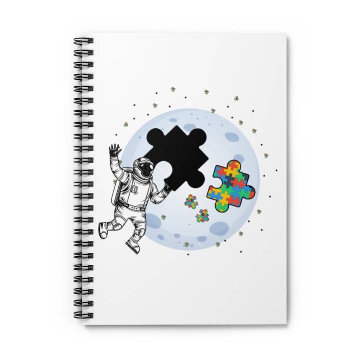 Spiraal notitieboek Hilarische Asperger-syndroomster Milkyway Galaxies Lover Humoristische hersenaandoeningen Denken Ziekte voor wholesale door Teegarb LLC