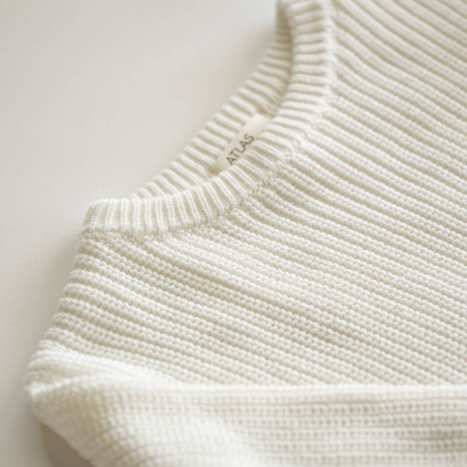 Atlas Grey - Wholesale Knit Sweater - Baby - Organic Oversized Knit Sweater3