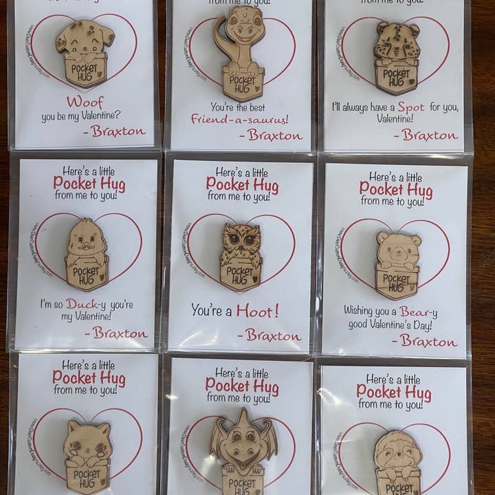 Deer Custom Designs - Wholesale Keepsake Coin/Token - Valentine's Day Pocket Hug5