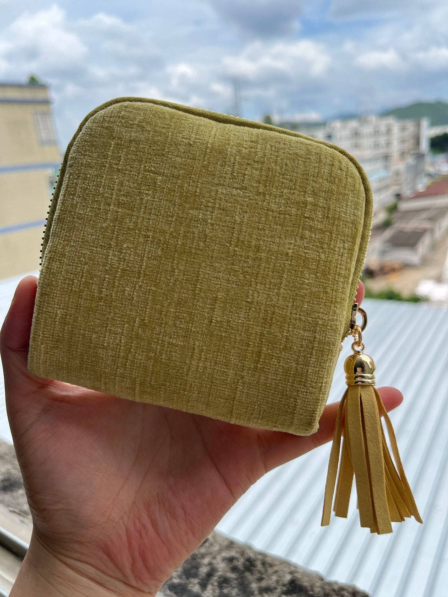 alberalkirk - Wholesale Jewelry Box/Organizer - Fringe Zipper Jewelry Organizer Fabric S5P3933