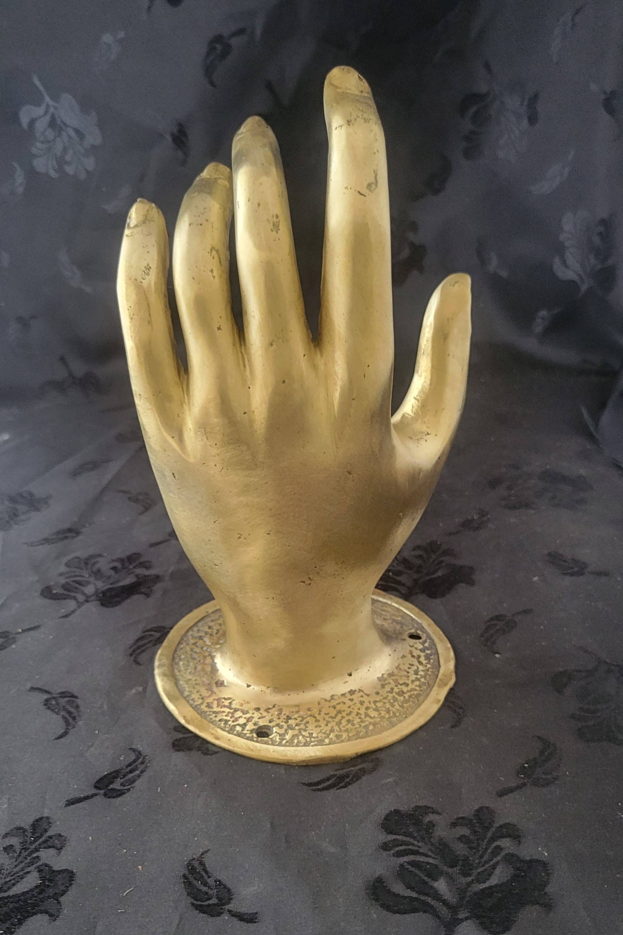 Ubud Glass - Vente Poignée/bouton - Poignée de porte poignée de main en laiton massif – Poignée murale steampunk (gauche/droite)11