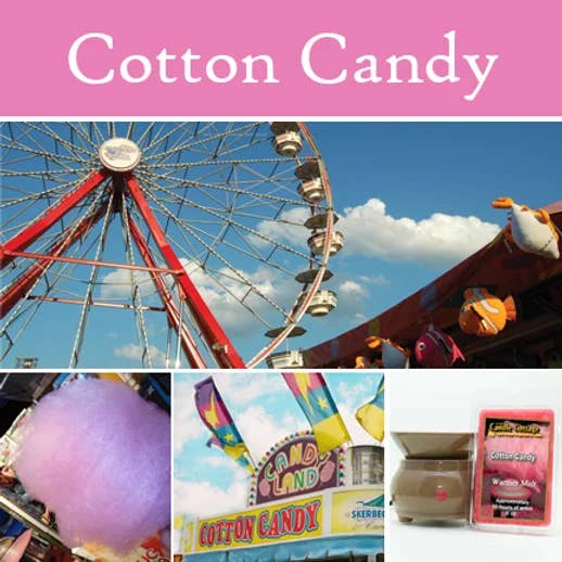 Cotton Candy Jumbo 5 oz. Wax Melt for wholesale by The Candle Cottage & DUOS Dual Fragrance Candles