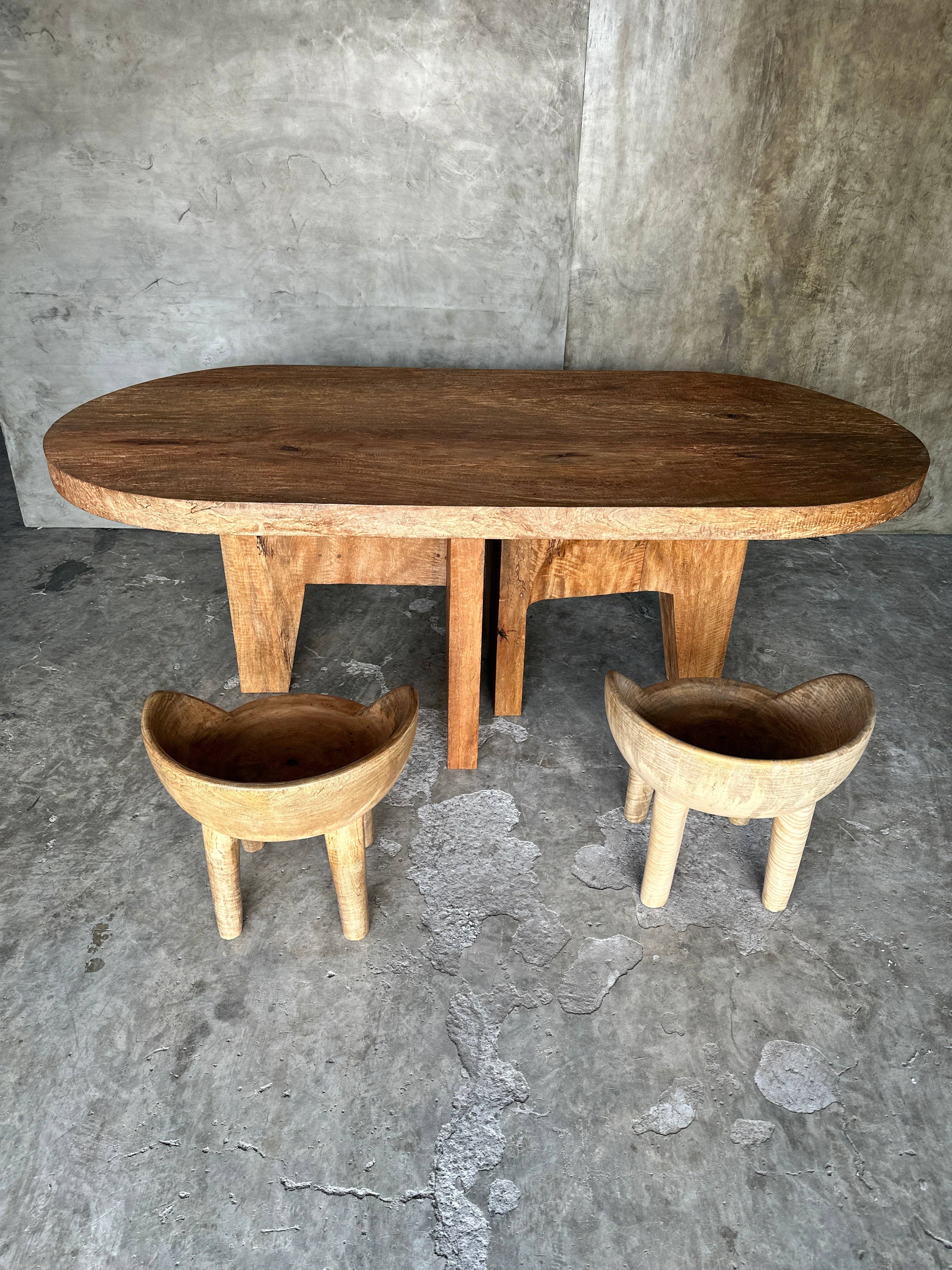 Office Objets - Wholesale Coffee Table - Massive mango wood table 2m10x1m39