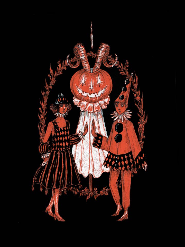 "Devil Tarot" - fine art print- tarot, witch , halloween for wholesale by Mary Syring