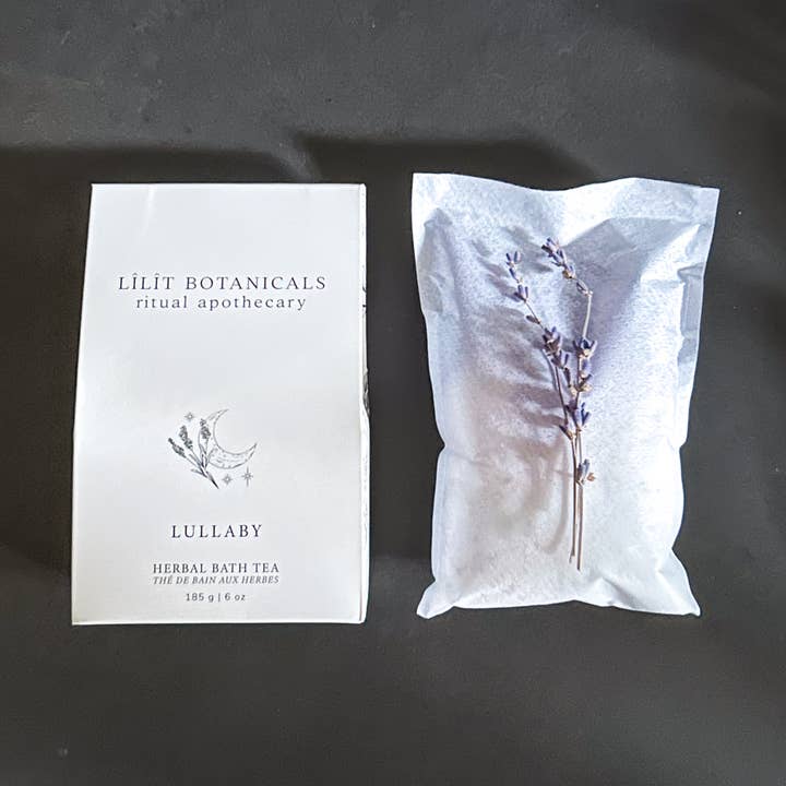 Lullaby Herbal Bath Tea for wholesale by Lilit Botanicals