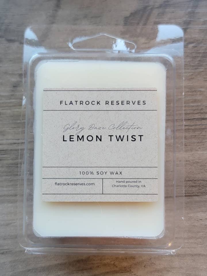 Lemon Twist 2.5 oz. Wax Melt for wholesale by Flatrock Reserves
