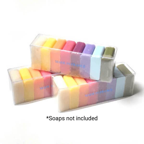 PVC presentförpackning för 8 x 30g tvålar för wholesale av French Soap Wholesale