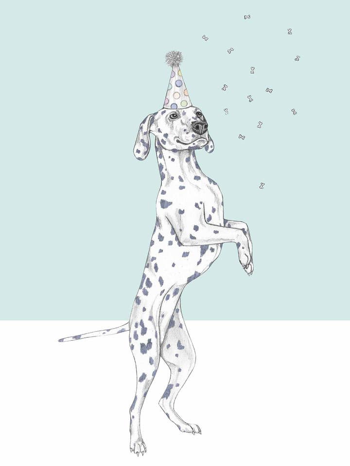 Carte de vœux dalmatien pour la vente par I AM NIEN