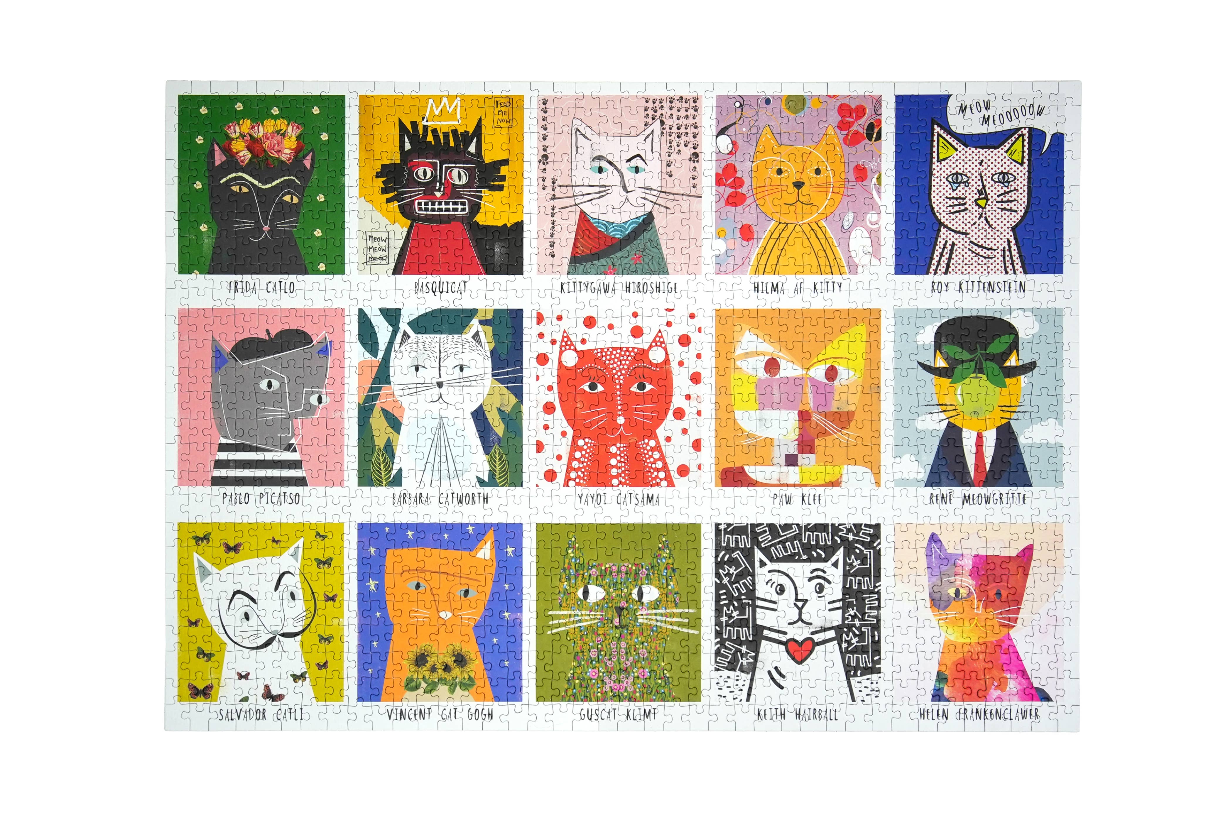 Happily Puzzles – Großhandel Puzzle - Erwachsene – Art Cats von Nia Gould – 1.000-teiliges Premium-Puzzle1