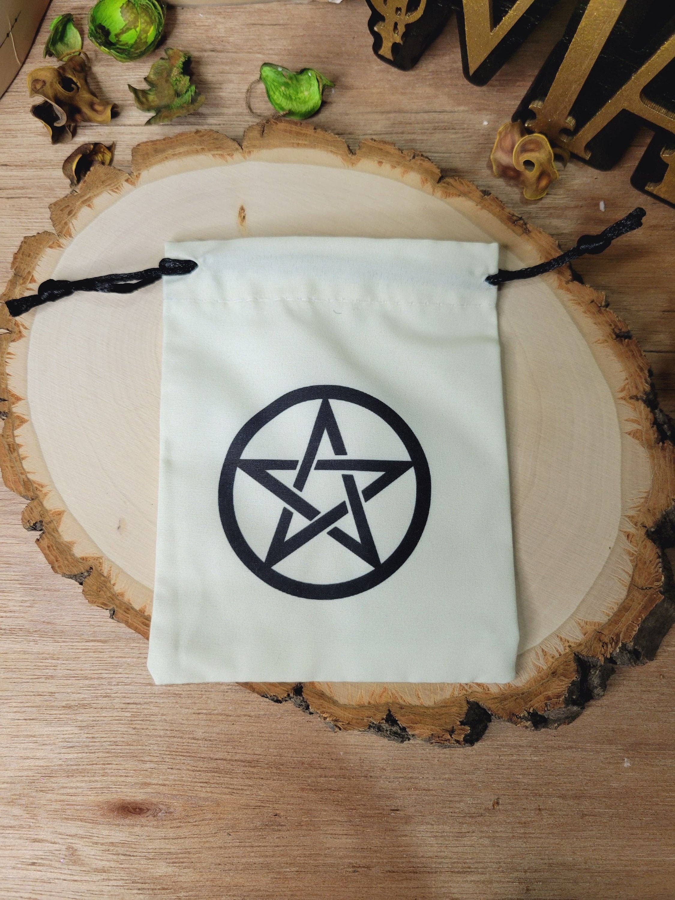 My Magic Place Shop - Wholesale Pouch - Women's - Cotton Pouch, Flower Of Life Pouch,Divine Goddess, Pentacle, Triple MOON Pentacle, Triquetra7