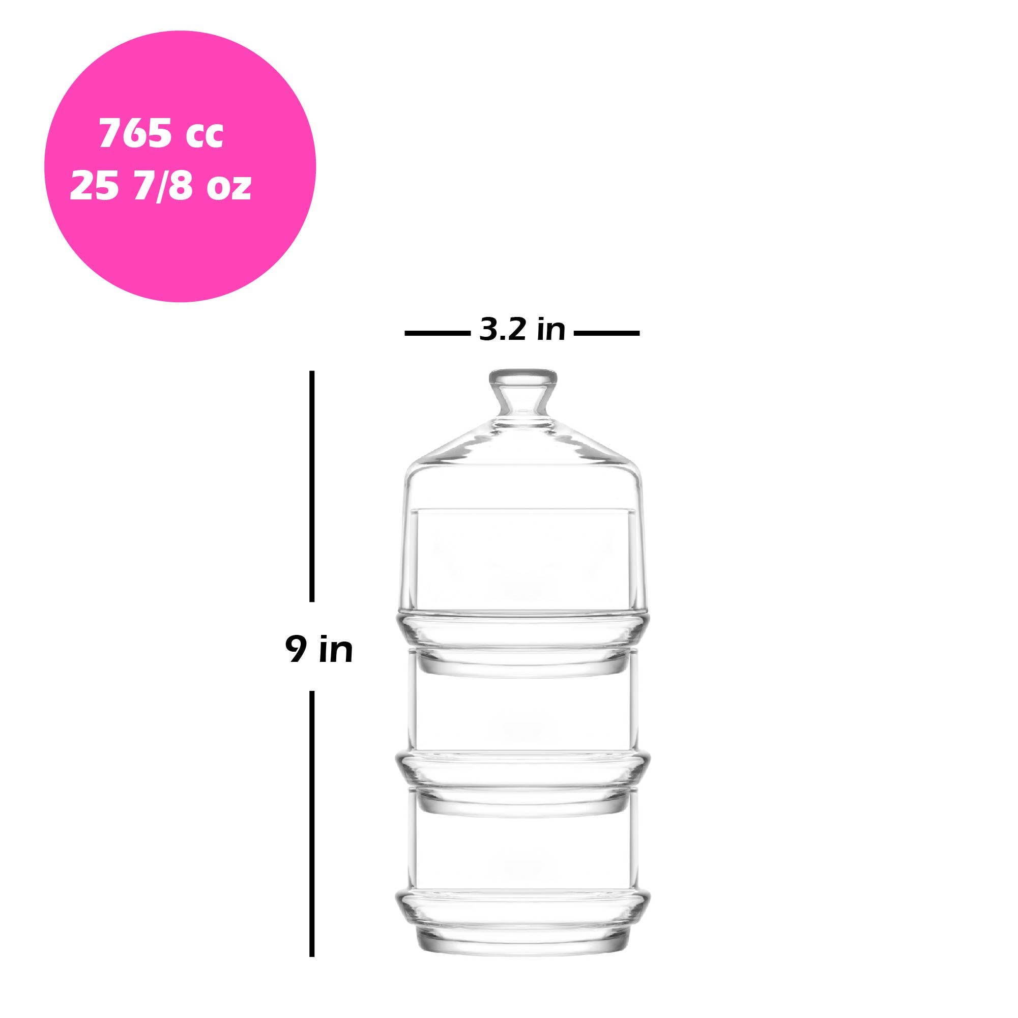 Hakan – wholesale Decorative plate/dish/bowl – LAV Glass Candy Dish with Dome Lid, 1 Pcs, 25.8 Oz (765 cc)2