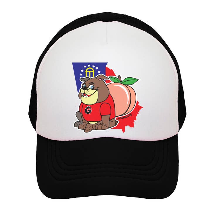 Georgia Bulldog Kids Trucker Hat for wholesale by JP Doodles
