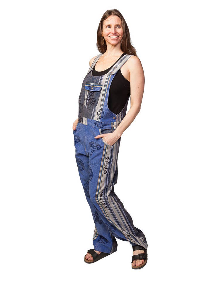 blue Sativa Overalls for wholesale on Faire