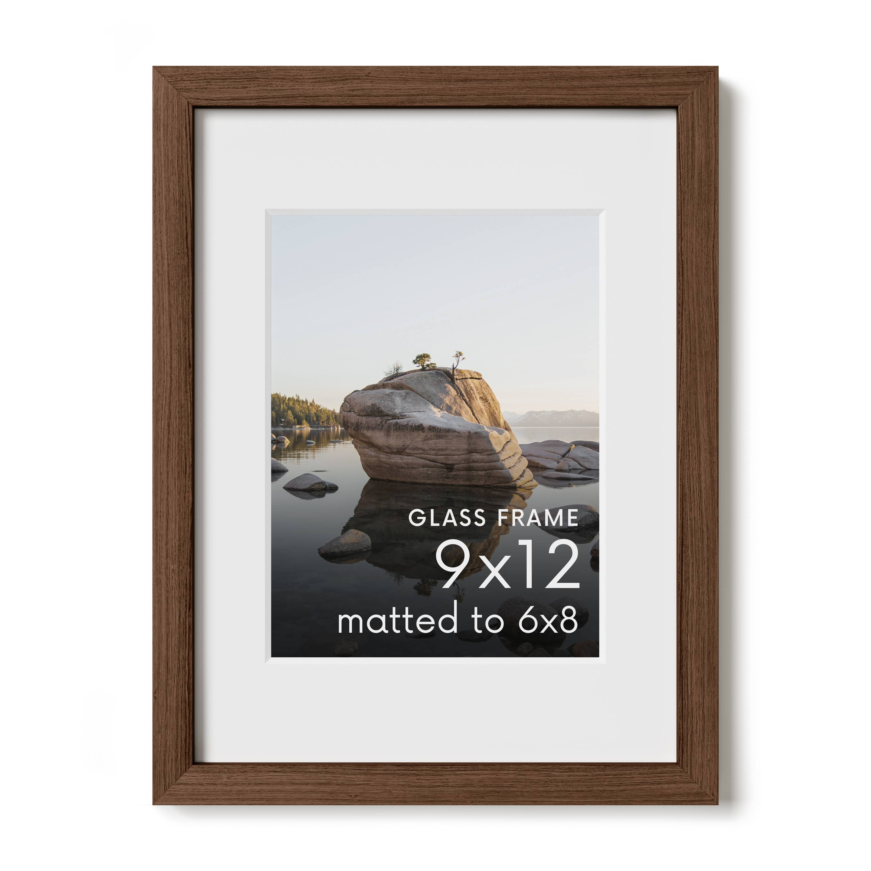 Haus and Hues - Wholesale Picture Frame - Walnut Oak Frame with Glass6