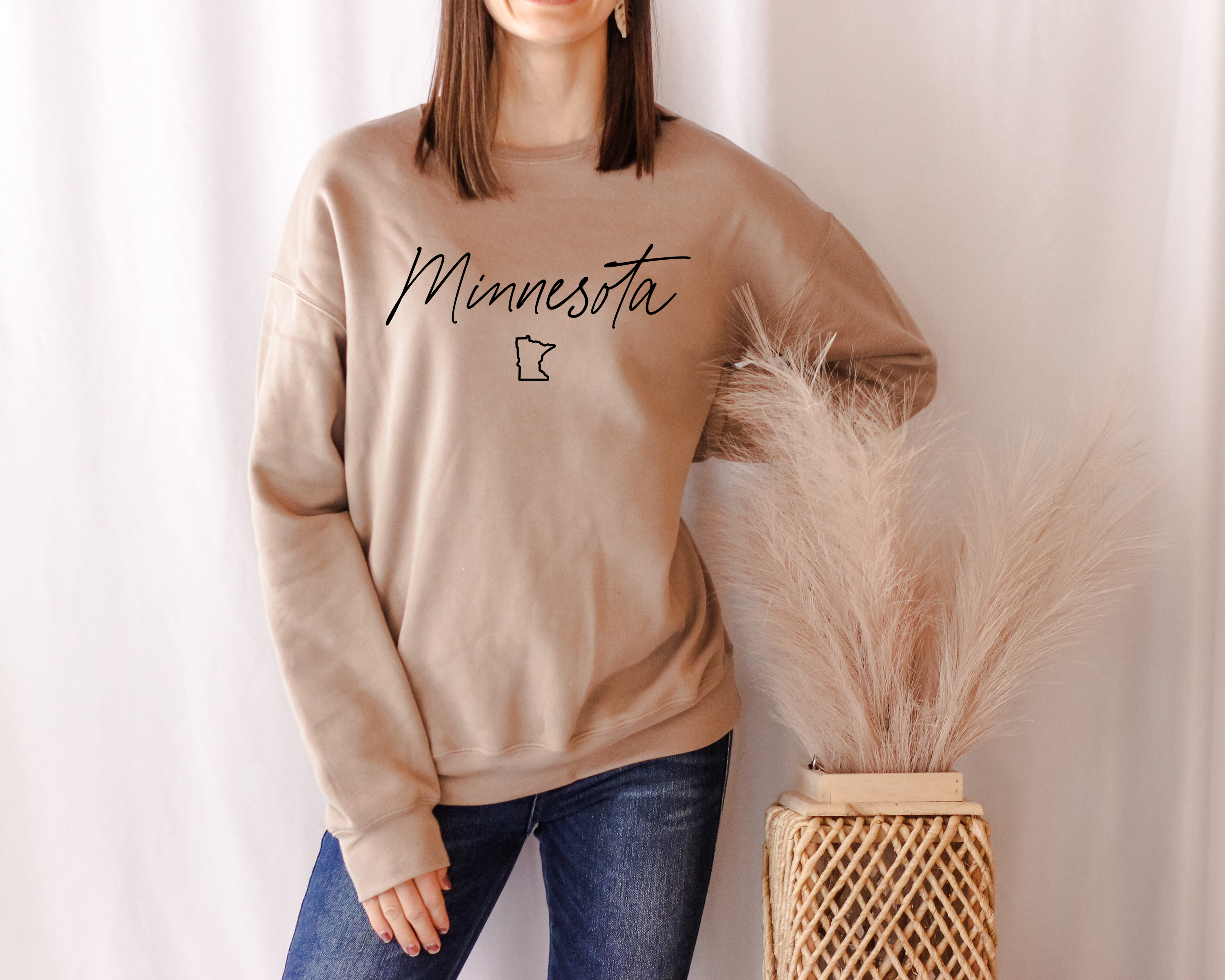 Rosa Mae Co - Vente Sweat-shirt à imprimés – femme - Chandail polaire à col rond Bella Canvas Minnesota3